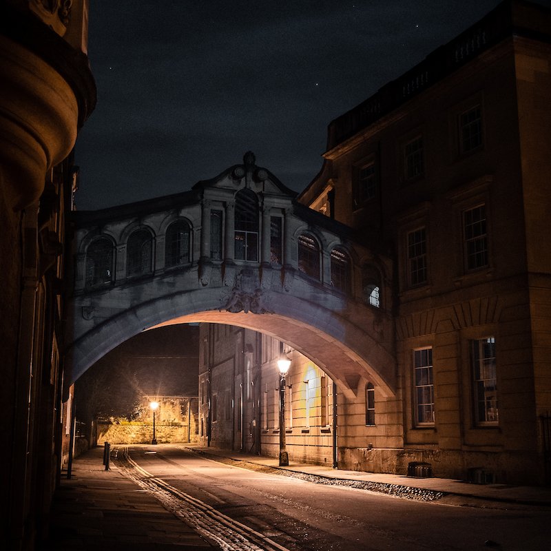 Oxford Bridge of Sighs after Dark